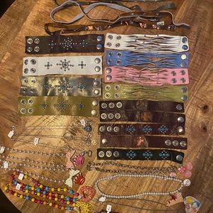 Brackets and necklaces